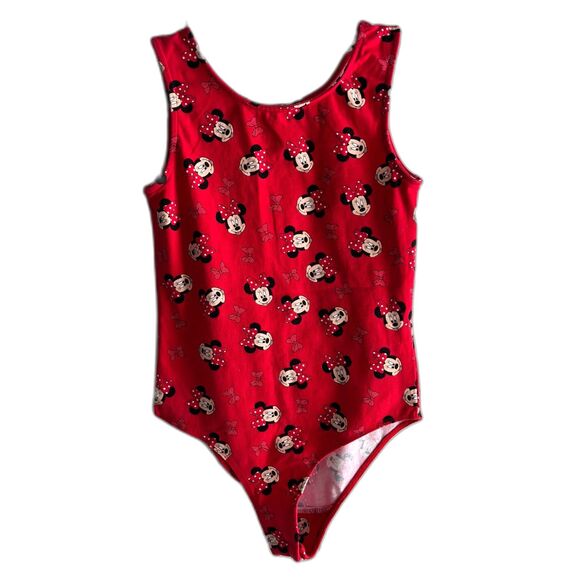 Disney Minnie Mouse Young Girl's Size 13/14 Tank One Piece Snap Bodysuit #F - Picture 1 of 5